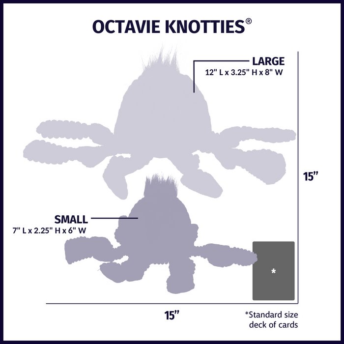 Octavie Octopus Knottie Plush Dog Toy, photo 13