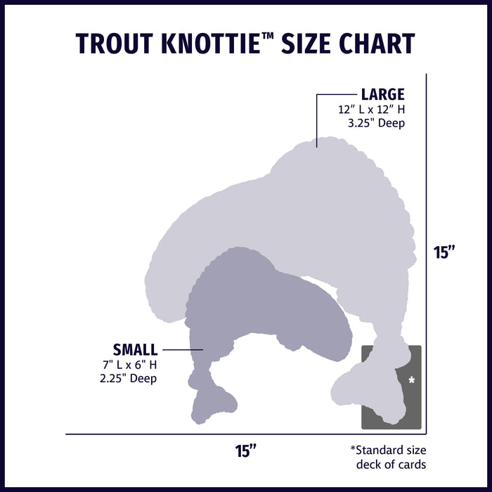 Raucous Rainbow Trout Knottie Plush Dog Toy, photo 12