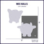 Wee Huggles Assorted Corduroy Ball Dog Toys, 5 Pack, photo 8