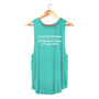 Currently Seeking Someone to Raise a Puppy With Women's Sleeveless Tank in teal