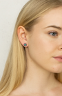 Half Carat Round Cut Topaz Stud Earrings, photo 3