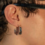 Men's Hammered Hoop Earrings, photo 4