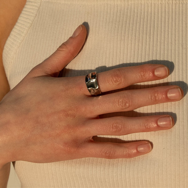 Men's Hammered Ring, photo 2