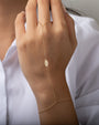 14K Gold Diamond Evil Eye Hand Chain, photo 3