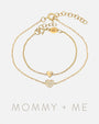 Conjunto de pulseras de corazón Mommy and Me en oro de 14K, foto 1