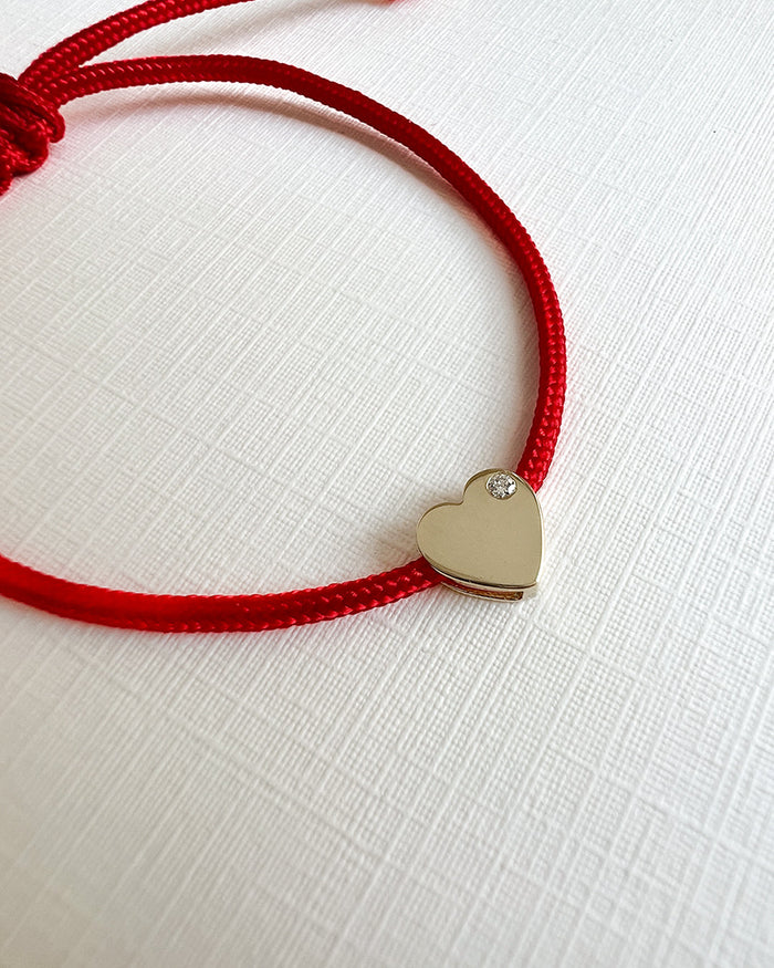 Mommy and Me Heart with Diamond Fortune Bracelet Set, photo 3