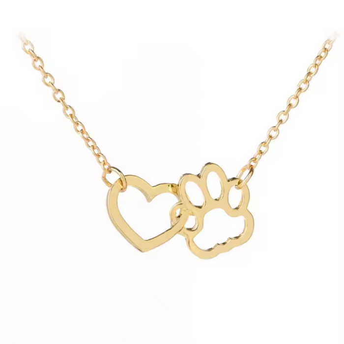 Collar con colgante de corazón y huella HeartPaws, foto 1