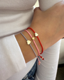 Pulsera Fortune infantil de corazón y diamante en oro de 14K, foto 3