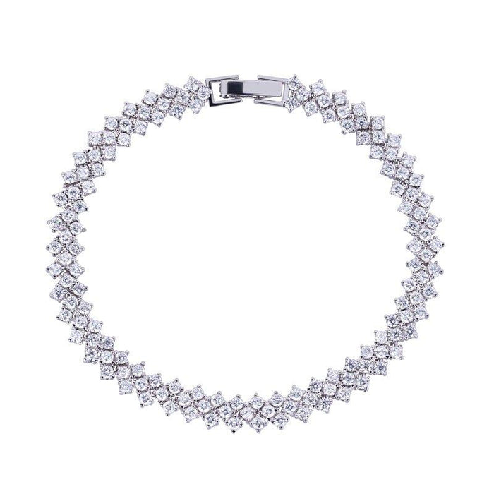 Heart Cubic Zirconia Tennis Bracelet, photo 1