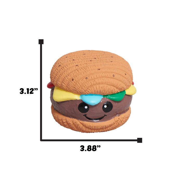Big Buns Foodies Hamburger Ruff-Tex Latex Ball Dog Toy, photo 5