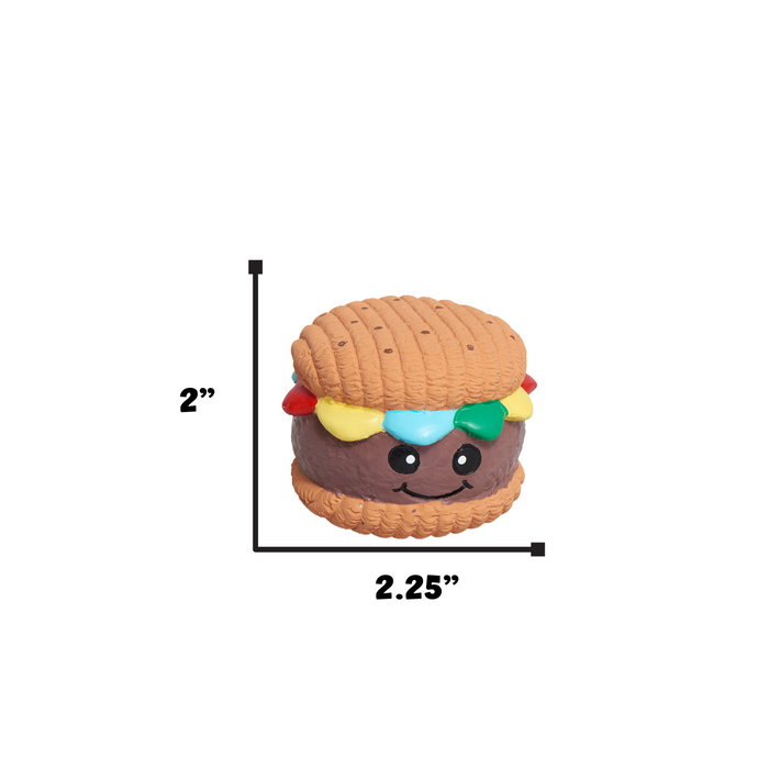 Big Buns Foodies Hamburger Ruff-Tex Latex Ball Dog Toy, photo 3