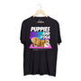Puppies & Yoga Original Unisex Crewneck Tee in black