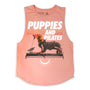 Puppies & Pilates Tank Top in peach