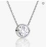 1.00 CTW Bezel Lab-Grown Diamond Pendant in 14K Gold, photo 2