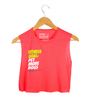 Fitness Goals: Pet More Dogs Crop Top in hot pink