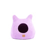 Felted Wool Cat Cave with Ears, Lilac Purple, photo 3