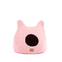 Felted Wool Cat Cave with Ears, Valentine Pink, photo 3