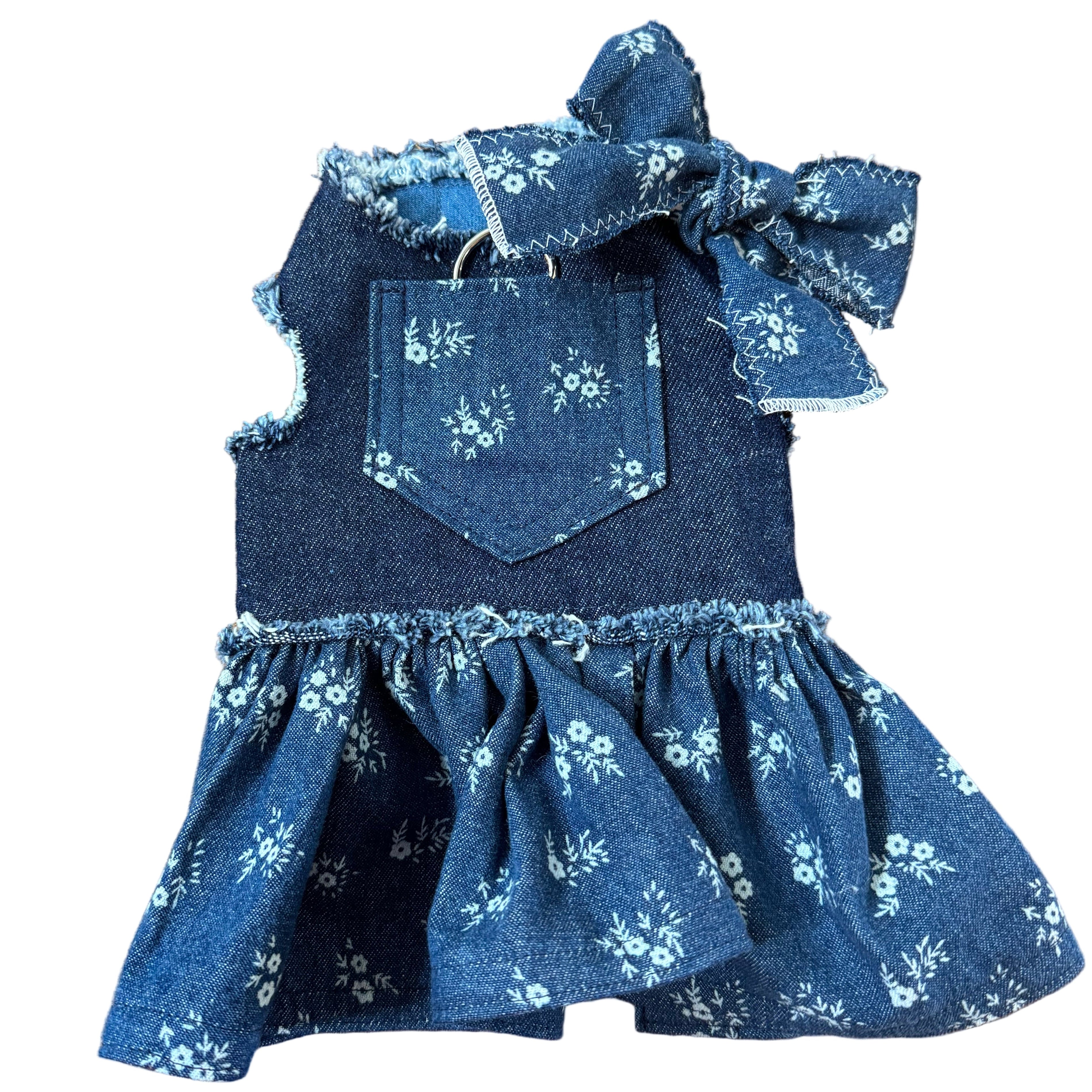Vestido para perro Denim Floral, foto 1