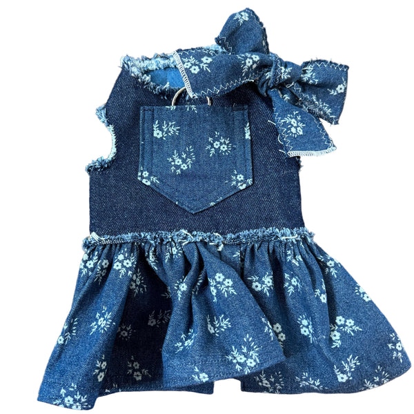 Denim Floral Dress, photo 1