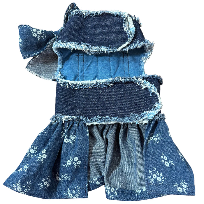 Vestido para perro Denim Floral, foto 3