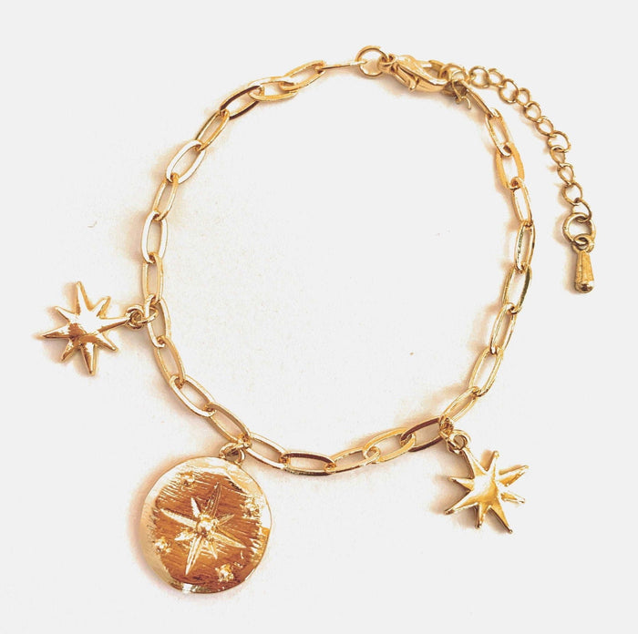 Icon Compass Coin Charm Bracelet, photo 5
