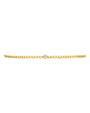 Gargantilla de cadena cubana con diamante pera en oro de 14K, foto 6
