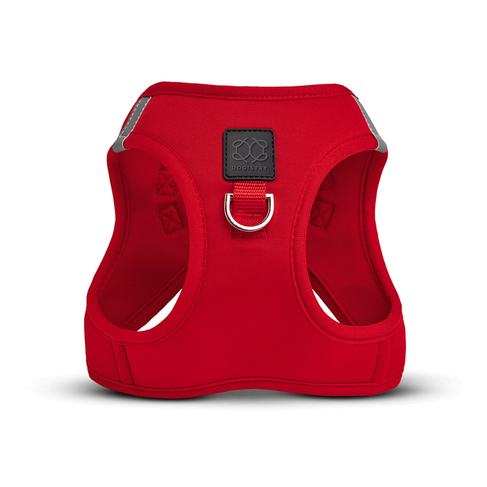 Arnés tipo chaleco SoHo para perro, rojo icónico