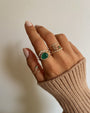 14K Gold Diamond Emerald Ring, photo 3