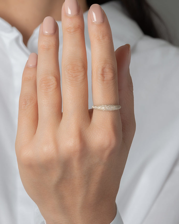 Diamond Pave Dome Ring, photo 3