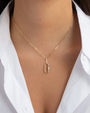 14K Gold Gemstone Carabiner Charm, photo 4