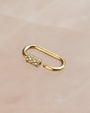14K Gold Gemstone Carabiner Charm, photo 3