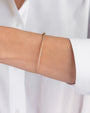 Brazalete rígido de diamantes pavé en oro de 14K, foto 3