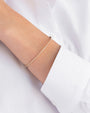 Brazalete rígido de diamantes pavé en oro de 14K, foto 4