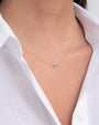 Collar de ojo turco con diamantes y zafiro en oro de 14K, foto 3