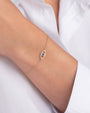 Pulsera con ojo turco de diamantes y zafiro en oro de 14K, foto 3