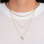 14K Gold Evil Eye with Tiny Diamond Pendant, photo 2