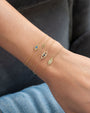 Pulsera con mini ojo turco en oro de 14K, foto 5