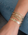 14K Gold Diamond Sunburst Cuff, photo 3