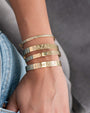 14K Gold Diamond Sunburst Cuff, photo 2
