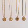 Dije medallón de sol con diamante en oro de 14K, foto 6