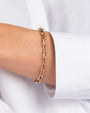 14K Gold Large Open Link Chain Bracelet, photo 8