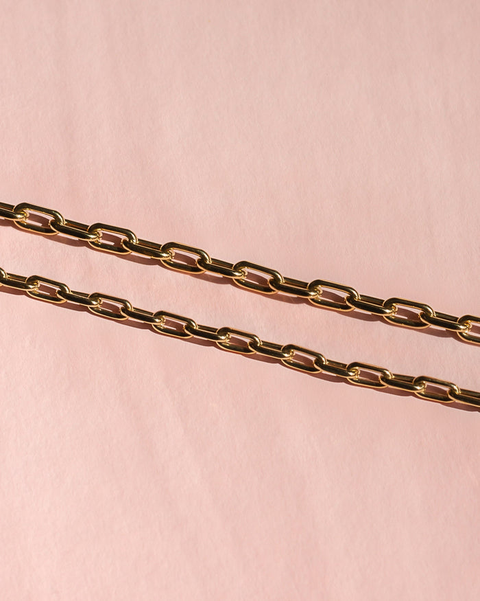 14K Gold Large Open Link Chain Bracelet, photo 11