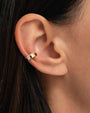 14K Gold Thick Diamond Ear Cuff, photo 6