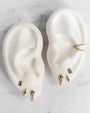 14K Gold Double Row Diamond Ear Cuff, photo 8