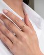 14K Gold X Ring, photo 3