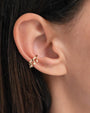 14K Gold Diamond Fringe Ear Cuff, photo 3
