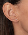 14K Gold 4 Prong Diamond Stud Earrings, photo 7