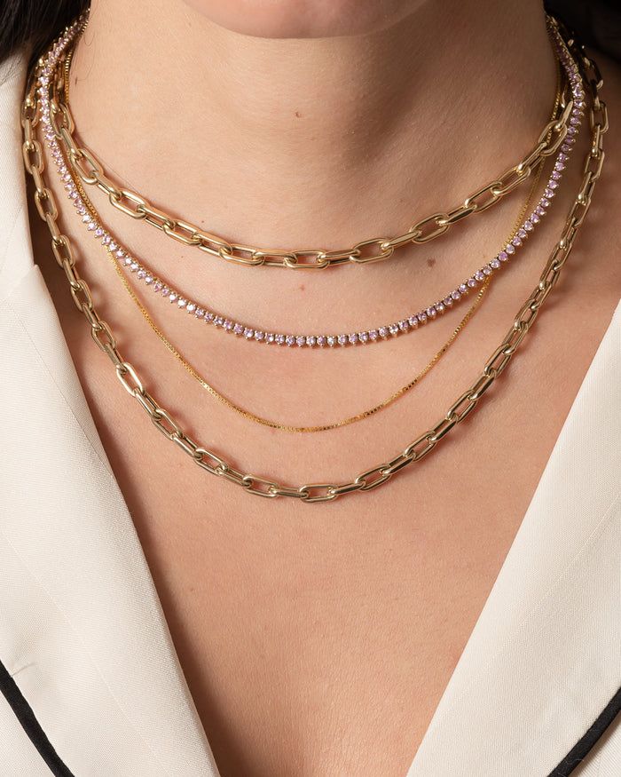 14K Gold Extra Large Open Link Chain Necklace, photo 7