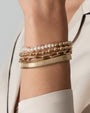 14K Gold 3mm and 5mm Bead Bracelet, photo 4