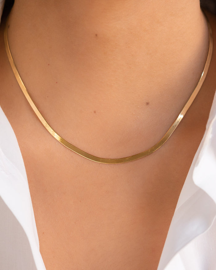 Collar de cadena espiga en oro de 14K, foto 3